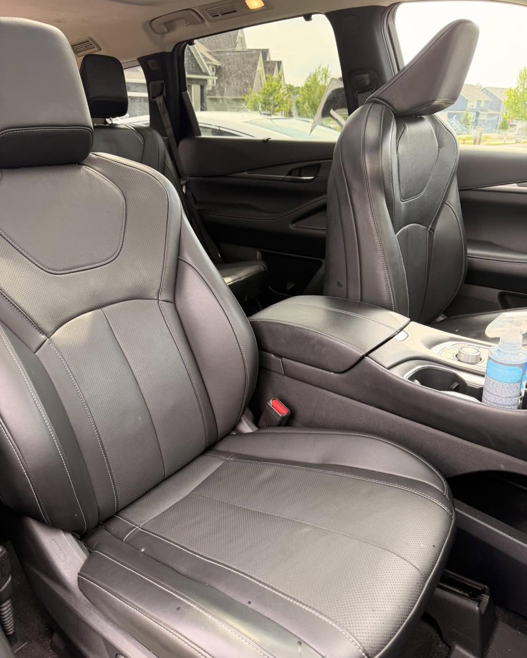 Clean vehicle interior detailed by JBM Mobile Detailing