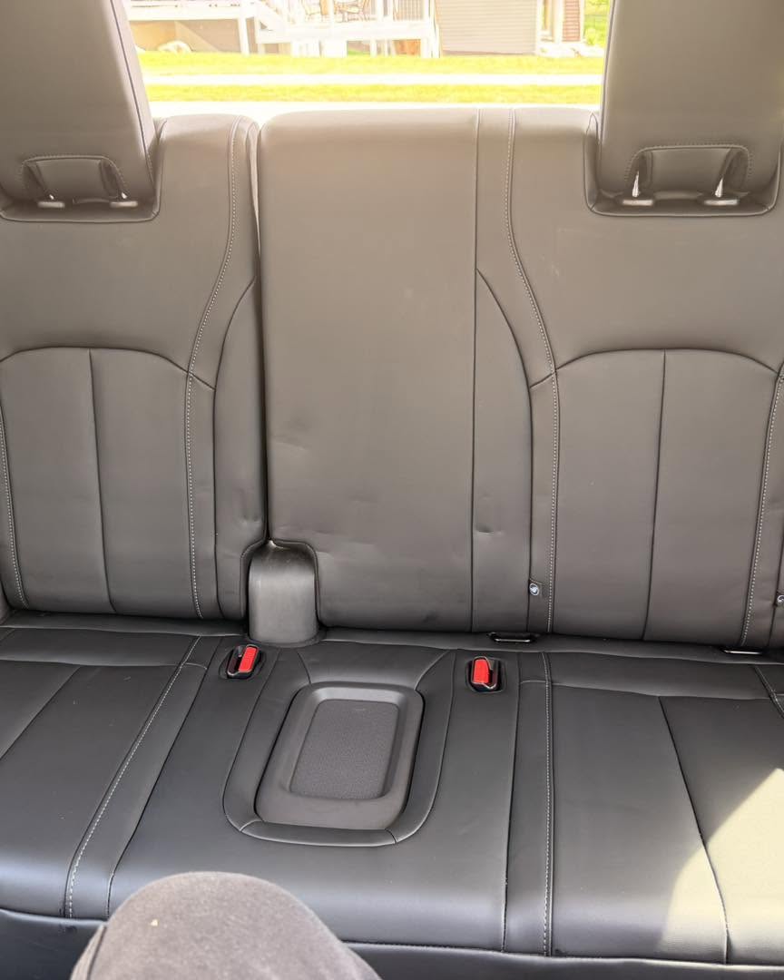 Clean rear leather seats
